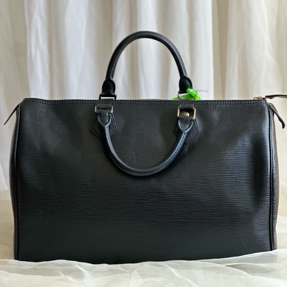 1986 Vintage Louis Vuitton Speedy 35 Epi Noire - Picture 5 of 16